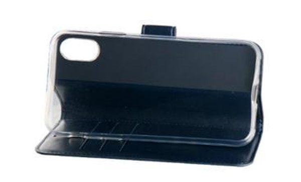 BeHello iPhone X  XS Hoesje - Gel Wallet Case Met Ruimte Voor 3 Pasjes Blauw - Afbeelding 8