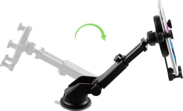 BeHello Universele Telefoonhouder I  2-in-1 Autohouder voor Ventilatierooster én Dashboard / Autoruit - Zwart - Automatische vergrendeling - Uitschuifbare Arm - Draaibaar - Afbeelding 2