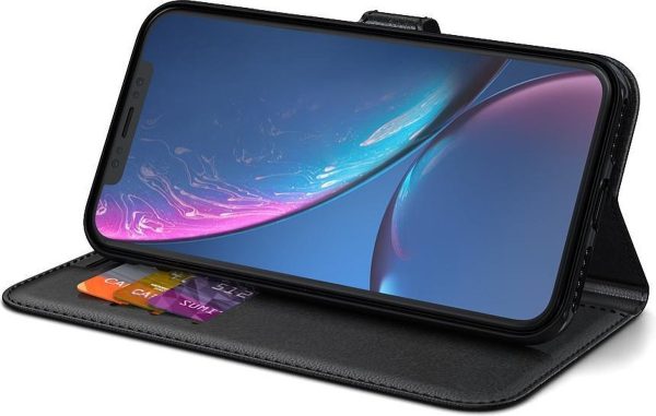 BeHello iPhone XR Hoesje - Gel Wallet Case Met Ruimte Voor 3 Pasjes Zwart - Afbeelding 3