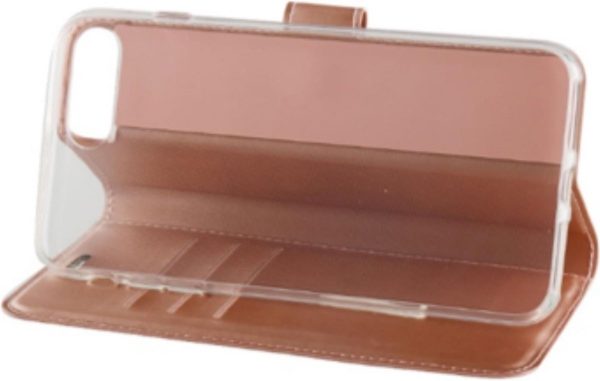 BeHello iPhone 8 Plus  7 Plus  6s Plus  6 Plus Hoesje - Gel Wallet Case Met Ruimte Voor 3 Pasjes Roze - Afbeelding 4