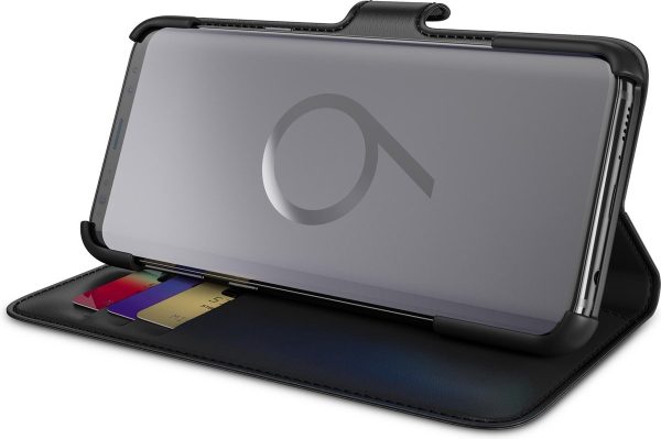 BeHello Hoesje - Wallet Case Met Ruimte Voor 3 Pasjes Zwart voor Samsung Galaxy S9 - Afbeelding 5