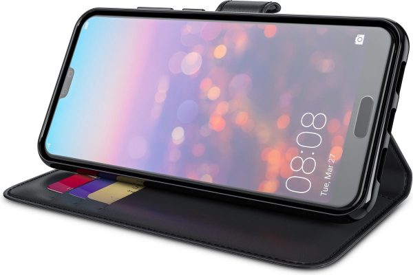 BeHello Hoesje - Wallet Case Met Ruimte Voor 3 Pasjes Zwart voor Huawei P20 Pro - Afbeelding 3