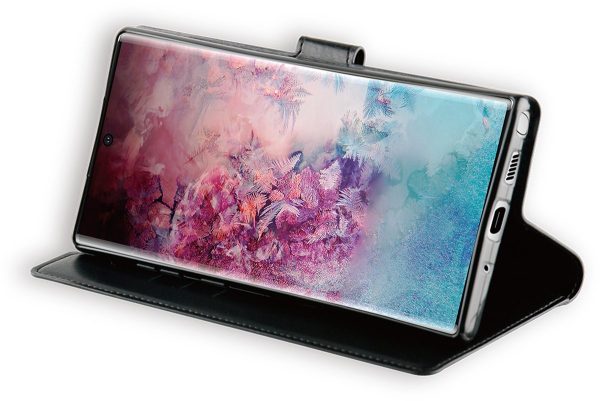 BeHello Samsung Galaxy Note10+ Hoesje - Gel Wallet Case Met Ruimte Voor 3 Pasjes Zwart - Afbeelding 2