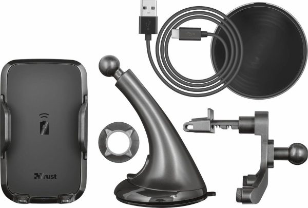 Trust Urban Yudo - Draadloze Smartphone Oplaadhouder voor in de Auto - Zwart - Afbeelding 7