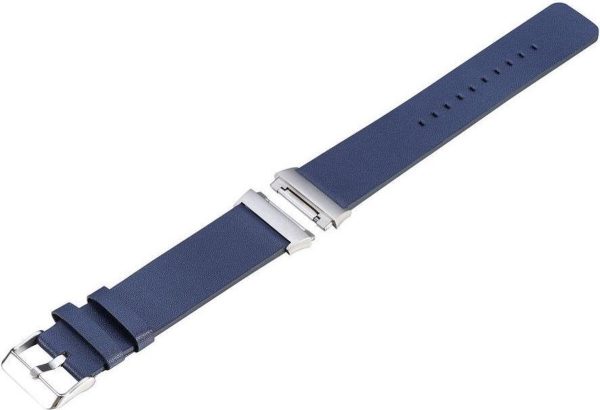 Just in Case Lederen armband voor Fitbit Ionic - blauw - Afbeelding 4