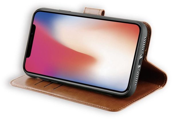 BeHello iPhone 11 Pro Hoesje - Gel Wallet Case Met Ruimte Voor 3 Pasjes Bruin - Afbeelding 4