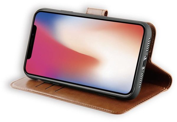 BeHello iPhone 11 Hoesje - Gel Wallet Case Met Ruimte Voor 3 Pasjes Bruin - Afbeelding 4