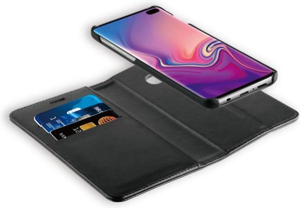 BeHello Samsung Galaxy S10+ Hoesje I 2-in-1 Wallet Case met Ruimte Voor 3 Pasjes Zwart - Afbeelding 2