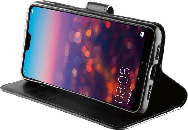 BeHello Huawei P20 Hoesje - Gel Wallet Case Met Ruimte Voor 3 Pasjes Zwart - Afbeelding 3