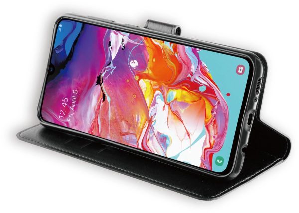 BeHello Samsung Galaxy A70 Hoesje - Gel Wallet Case Met Ruimte Voor 3 Pasjes Zwart - Afbeelding 3