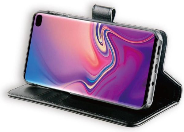 BeHello Samsung Galaxy S10+ Hoesje I 2-in-1 Wallet Case met Ruimte Voor 3 Pasjes Zwart - Afbeelding 4