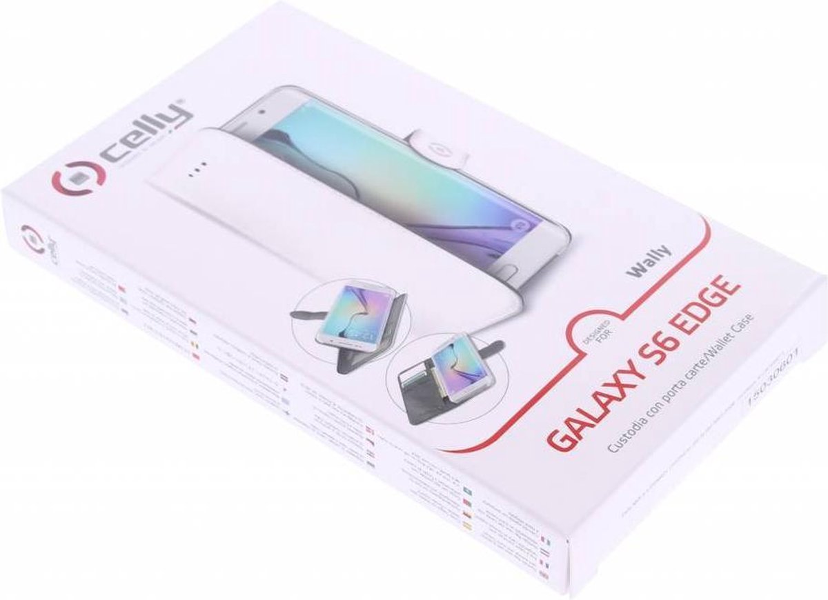 Celly - Wally Case - Samsung Galaxy S6 Edge - wit - Afbeelding 5