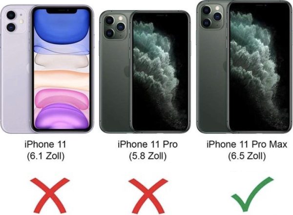 BeHello iPhone 11 Pro Max 2-in-1 Wallet Case Zwart - Afbeelding 5