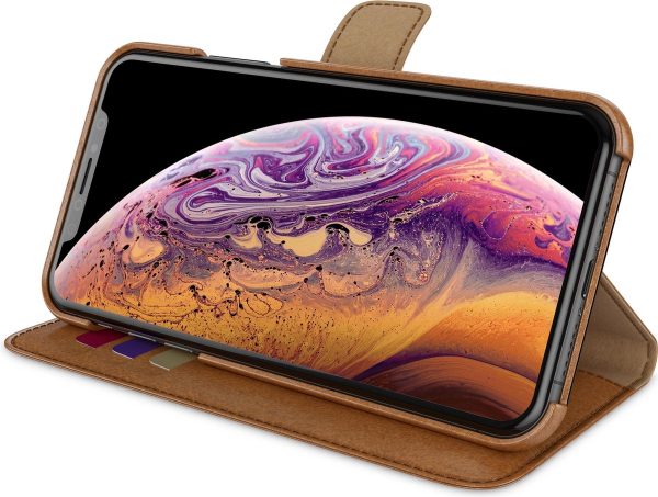 BeHello 2-in-1 Wallet Case Bruin voor iPhone X  Xs - Afbeelding 3