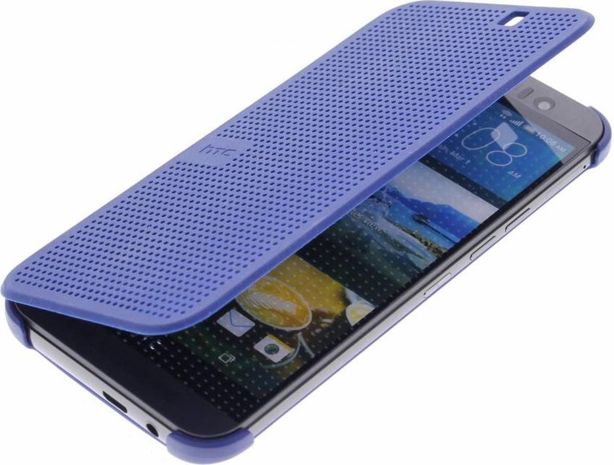 HTC One M9 Dot View Case I HC M231 Blauw - Afbeelding 5