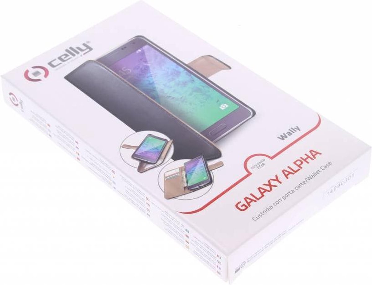Celly - Wally Case - Samsung Galaxy Alpha - zwart - Afbeelding 6