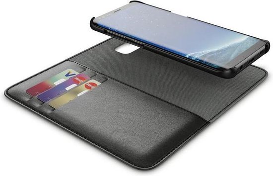 BeHello Samsung Galaxy S8+ Hoesje I 2-in-1 Wallet Case met Ruimte Voor 3 Pasjes Zwart - Afbeelding 9