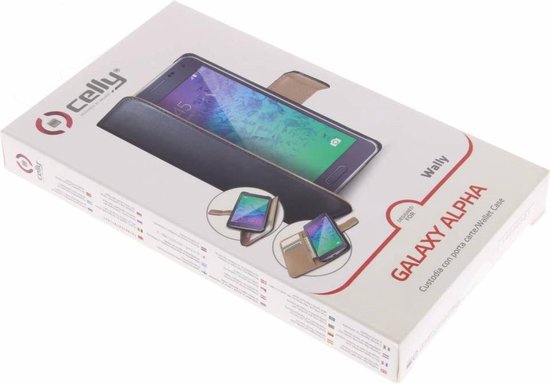 Celly - Wally Case - Samsung Galaxy Alpha - zwart - Afbeelding 5