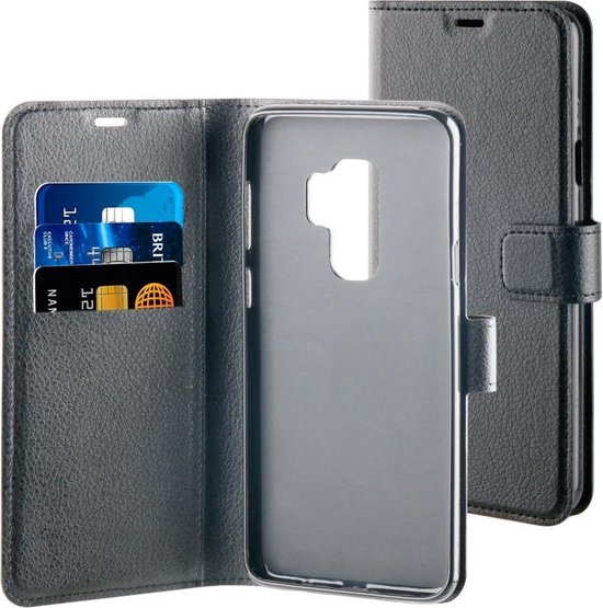 BeHello Samsung Galaxy S9+ Hoesje - Gel Wallet Case Met Ruimte Voor 3 Pasjes Zwart - Afbeelding 2