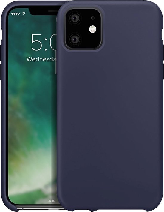 Xqisit - Siliconen iPhone 11 Hoesje | Blauw