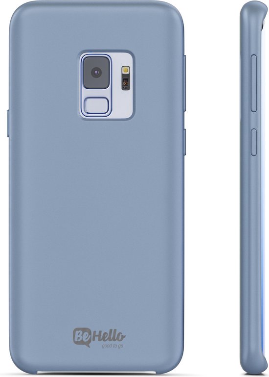 BeHello Samsung Galaxy S9 Siliconen Hoesje Blauw - Afbeelding 3