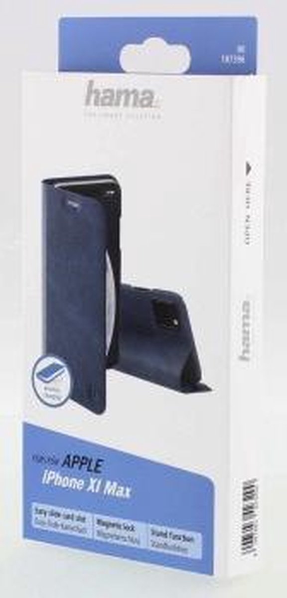 Hama Hoesje Met Pasjeshouder Geschikt voor iPhone 11 Pro Max - Hama Guard Bookcase - Blauw - Afbeelding 12