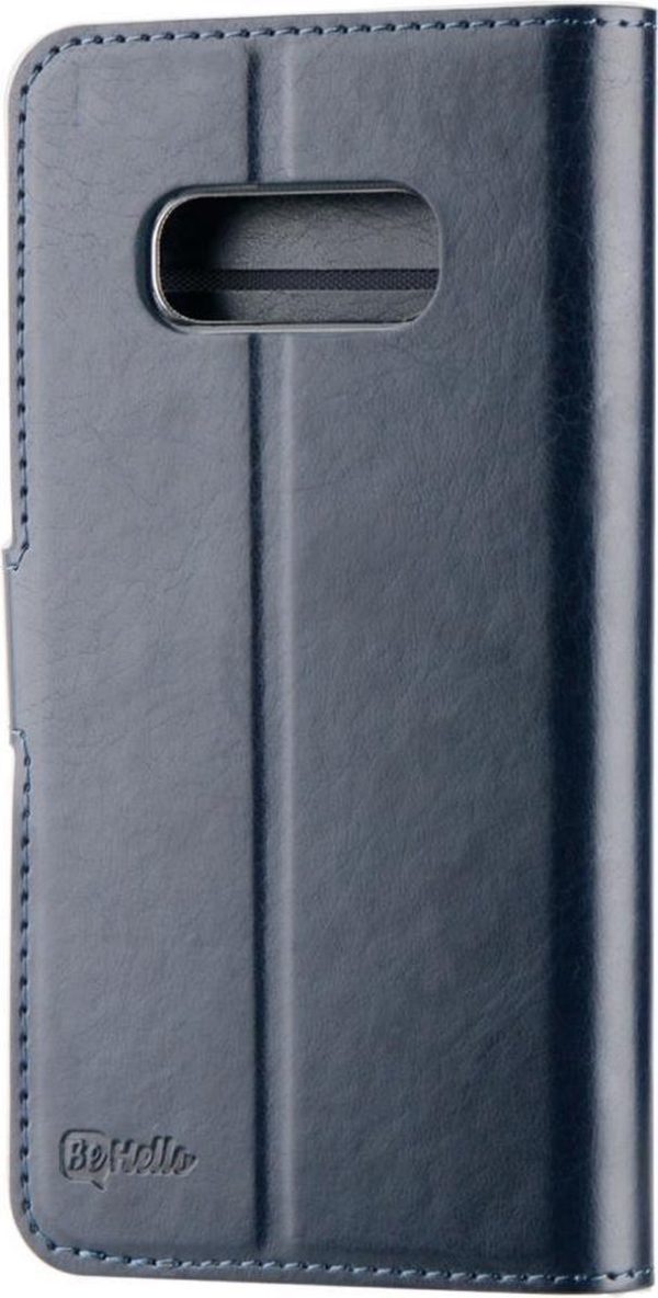 BeHello Samsung Galaxy S10E Hoesje - Gel Wallet Case Met Ruimte Voor 3 Pasjes Blauw - Afbeelding 3
