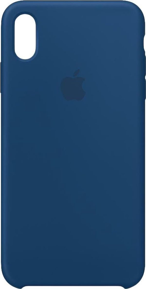 Apple iPhone XS Max Siliconen Case - Blauw - Afbeelding 2