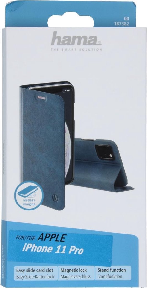 Hama Guard Booktype iPhone 11 Pro hoesje - Blauw - Afbeelding 10