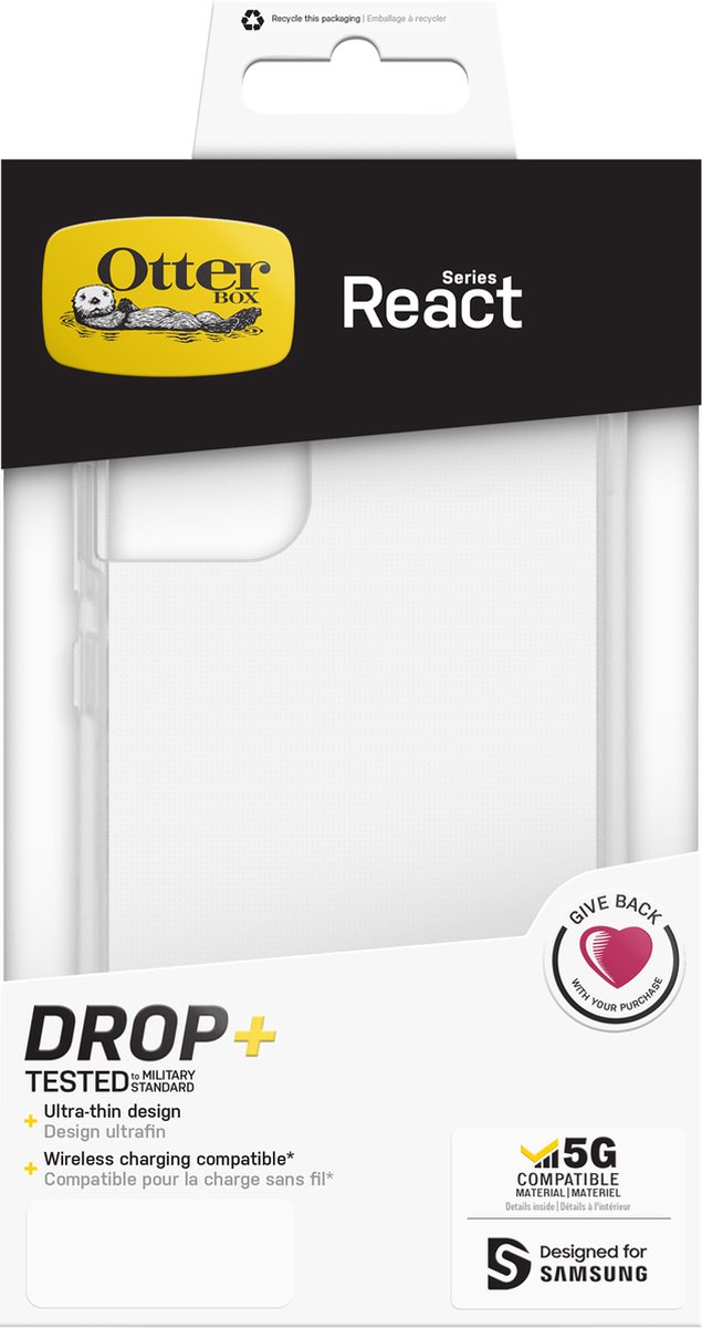 OtterBox React Samsung Galaxy S22 Plus Hoesje Transparant - Afbeelding 8