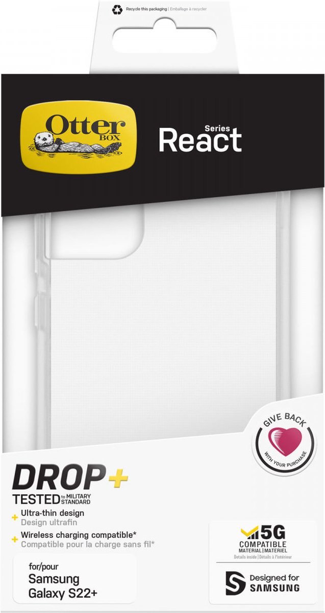 OtterBox React Samsung Galaxy S22 Plus Hoesje Transparant - Afbeelding 13