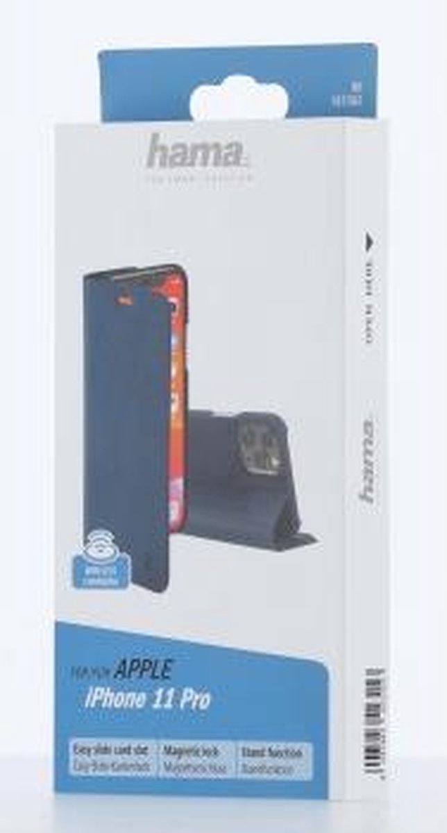 Hama Guard Booktype iPhone 11 Pro hoesje - Blauw - Afbeelding 11