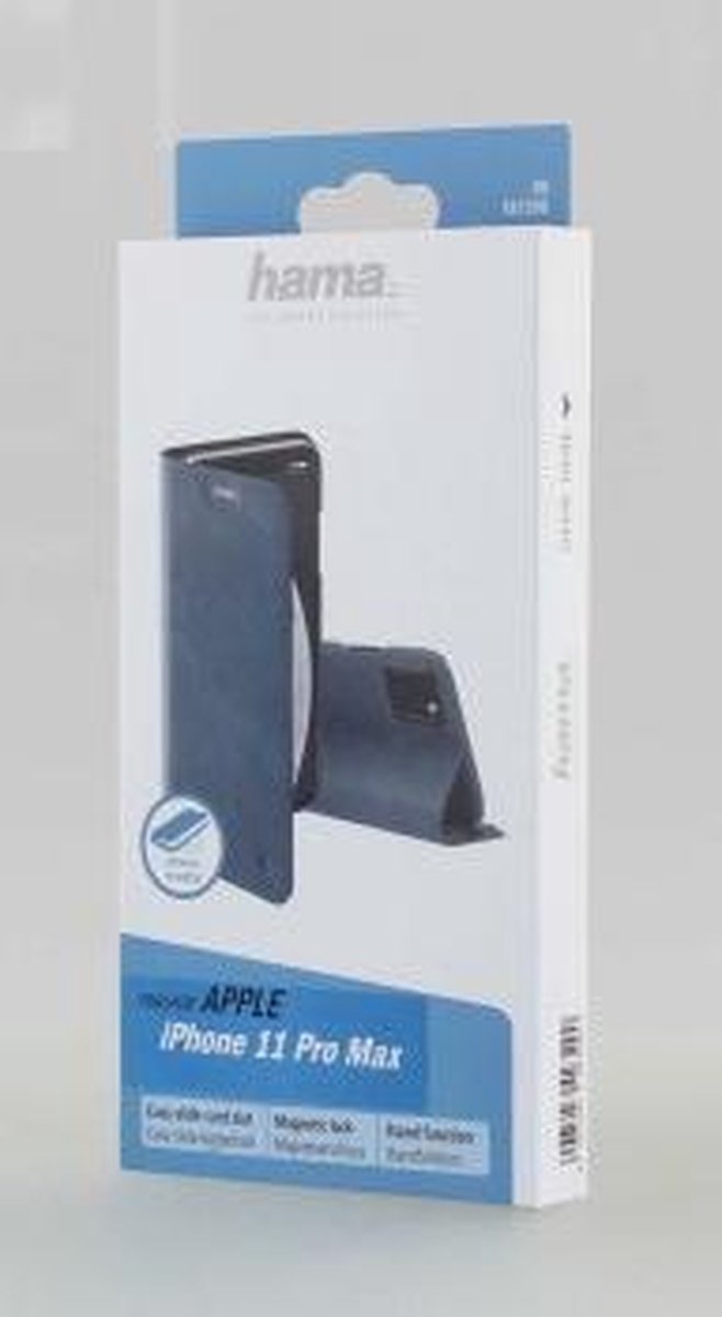 Hama Hoesje Met Pasjeshouder Geschikt voor iPhone 11 Pro Max - Hama Guard Bookcase - Blauw - Afbeelding 11