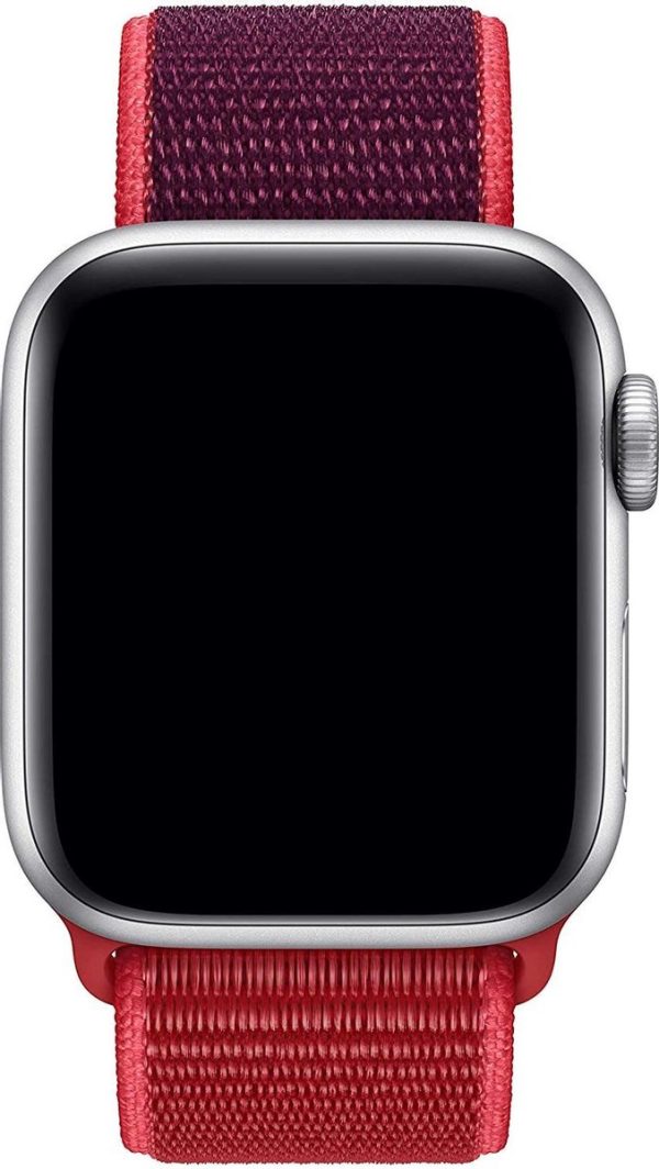 Apple Watch Sport Loop - 38 mm / 40 mm - Red - Voor Apple Watch 1/2/3/4/5/6/SE - Afbeelding 2