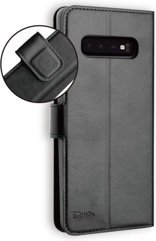 BeHello Samsung Galaxy S10+ Hoesje - Gel Wallet Case Met Ruimte Voor 3 Pasjes Zwart - Afbeelding 2