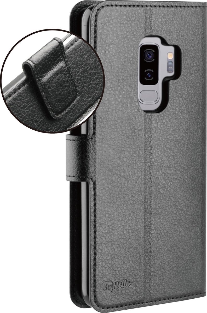 BeHello Samsung Galaxy S9+ Hoesje - Gel Wallet Case Met Ruimte Voor 3 Pasjes Zwart - Afbeelding 3