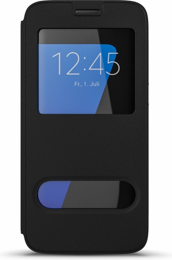 BeHello - Samsung Galaxy S7 Edge Hoesje - Window View Case Zwart - Afbeelding 4
