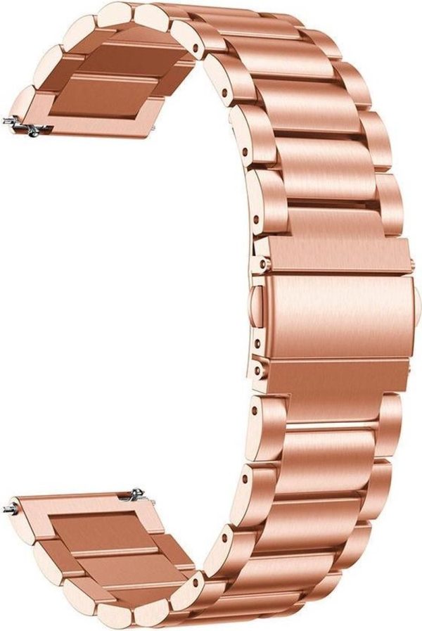 Just in Case Samsung Galaxy Watch 3 41mm Metalen armband - Rose Goud - Afbeelding 8