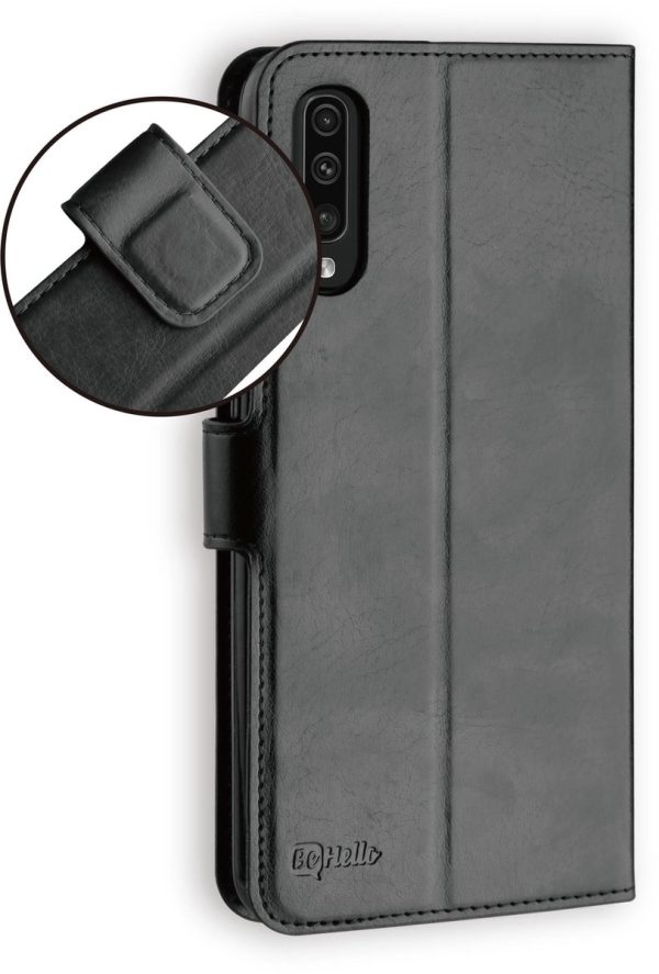BeHello Samsung Galaxy A70 Hoesje - Gel Wallet Case Met Ruimte Voor 3 Pasjes Zwart - Afbeelding 2