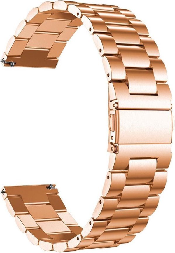 Just in Case Samsung Galaxy Watch 3 41mm Metalen armband - Rose Goud