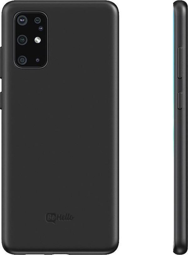 BeHello Premium Samsung Galaxy S20+ Liquid Silicone Case Black - Afbeelding 3