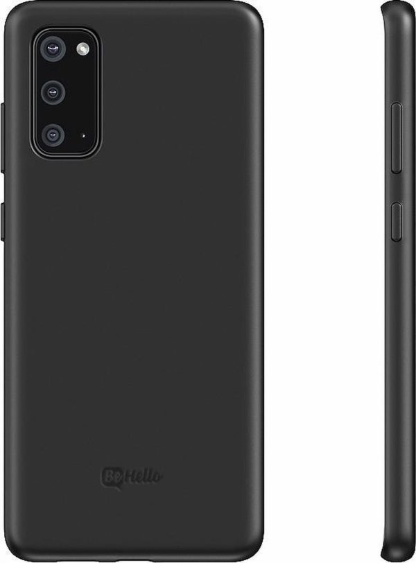 BeHello Premium Samsung Galaxy S20 Liquid Silicone Case Black - Afbeelding 3