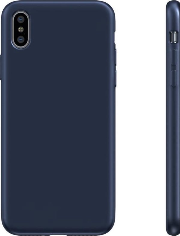 BeHello iPhone XS Max Siliconen Hoesje - Blauw - Afbeelding 3