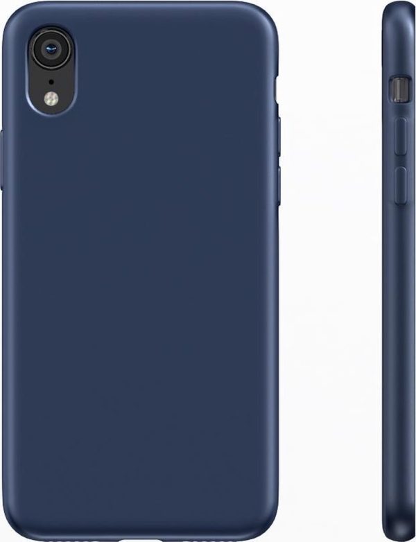 BeHello iPhone XR Siliconen Hoesje - Blauw
