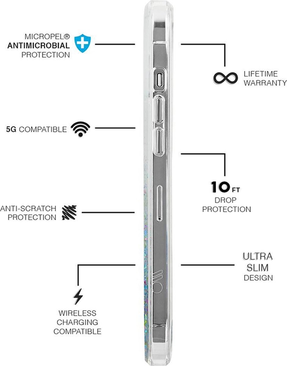 Case-Mate - Twinkle Ombré case - iPhone 12 mini - Confetti - Afbeelding 3