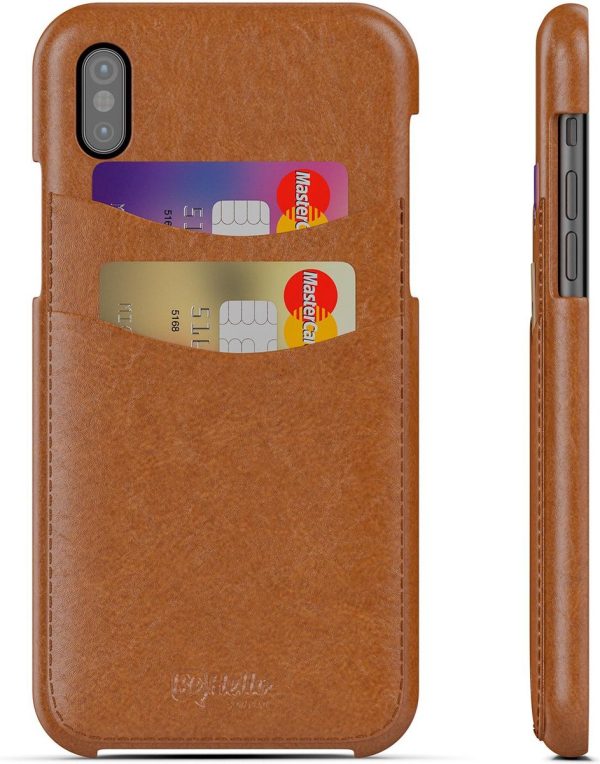 BeHello iPhone Xs  X hoesje Back Case Bruin - Afbeelding 7
