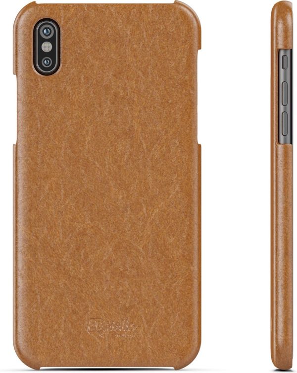 BeHello iPhone Xs  X hoesje Back Case Bruin - Afbeelding 2