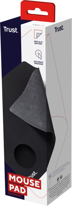 Trust Muismat - 25 x 21 cm - Zwart — extra foto 3