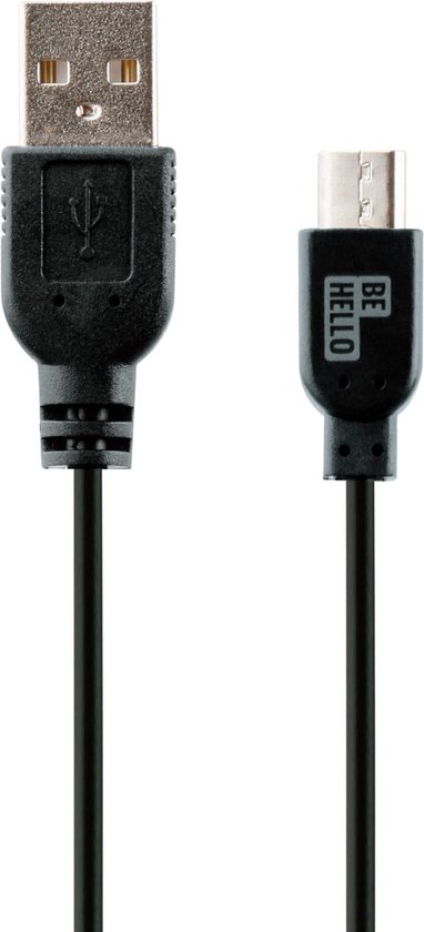 BeHello Micro-USB Oplaadkabel (3 meter) Zwart - Extra lange laadkabel — extra foto 0