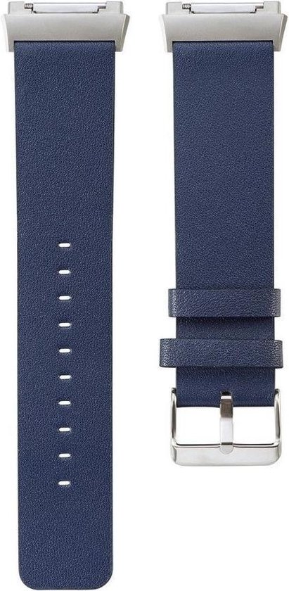 Just in Case Lederen armband voor Fitbit Ionic - blauw — extra foto 0